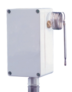 Sealed aquastat internal adjustment 0/60°C capillary 1m