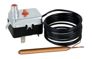 Safety aquastat fixed manual reset 110°C capillary 1.5m