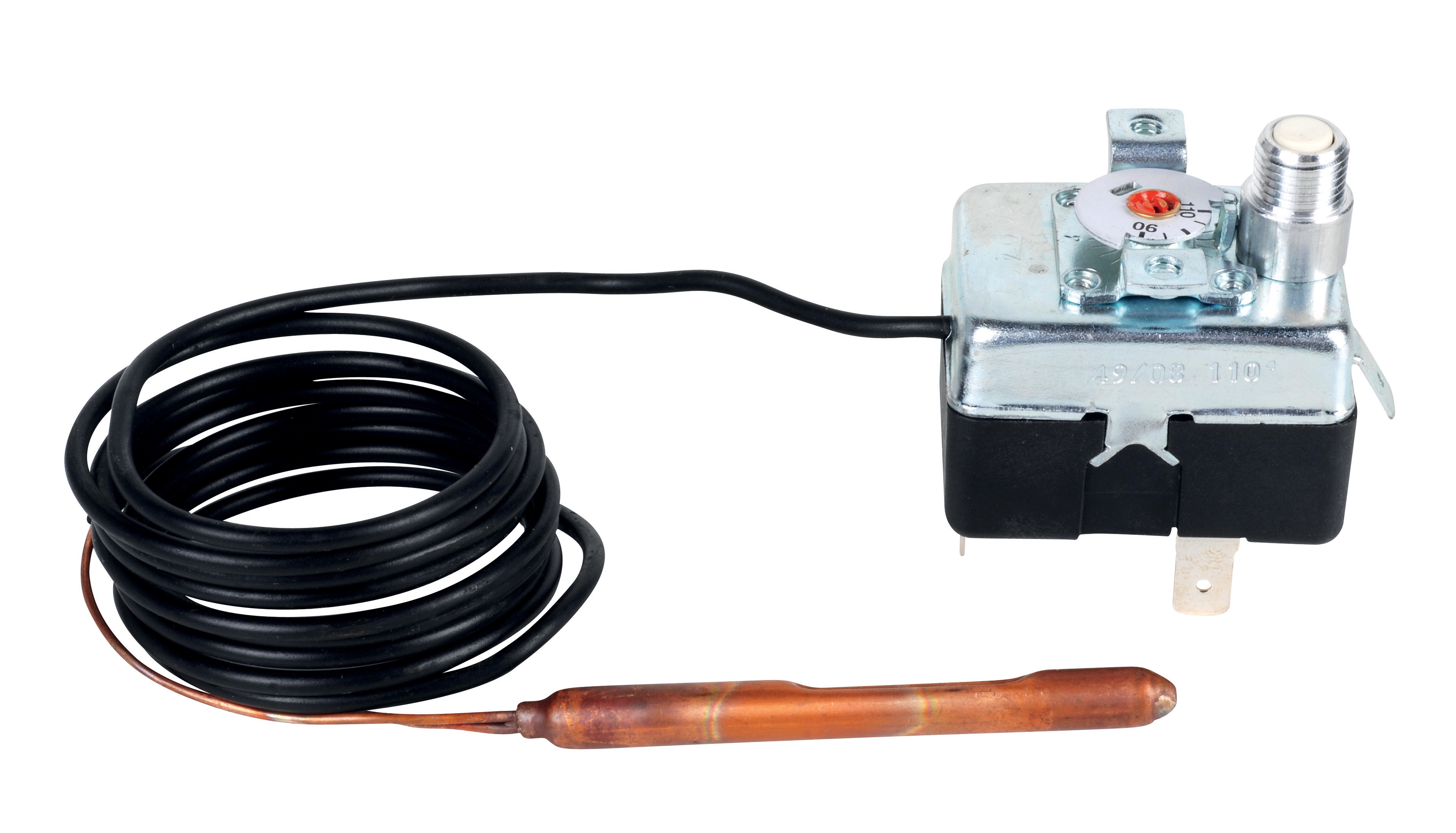 Security aquastat adjustable int. gold manual actuation 90-110°C capillary 1.5m