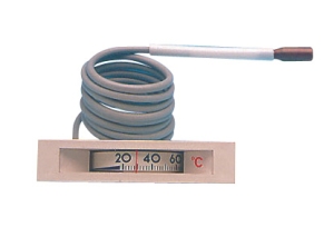 Flat rectangular thermometer 68X14 capillary 1.5m