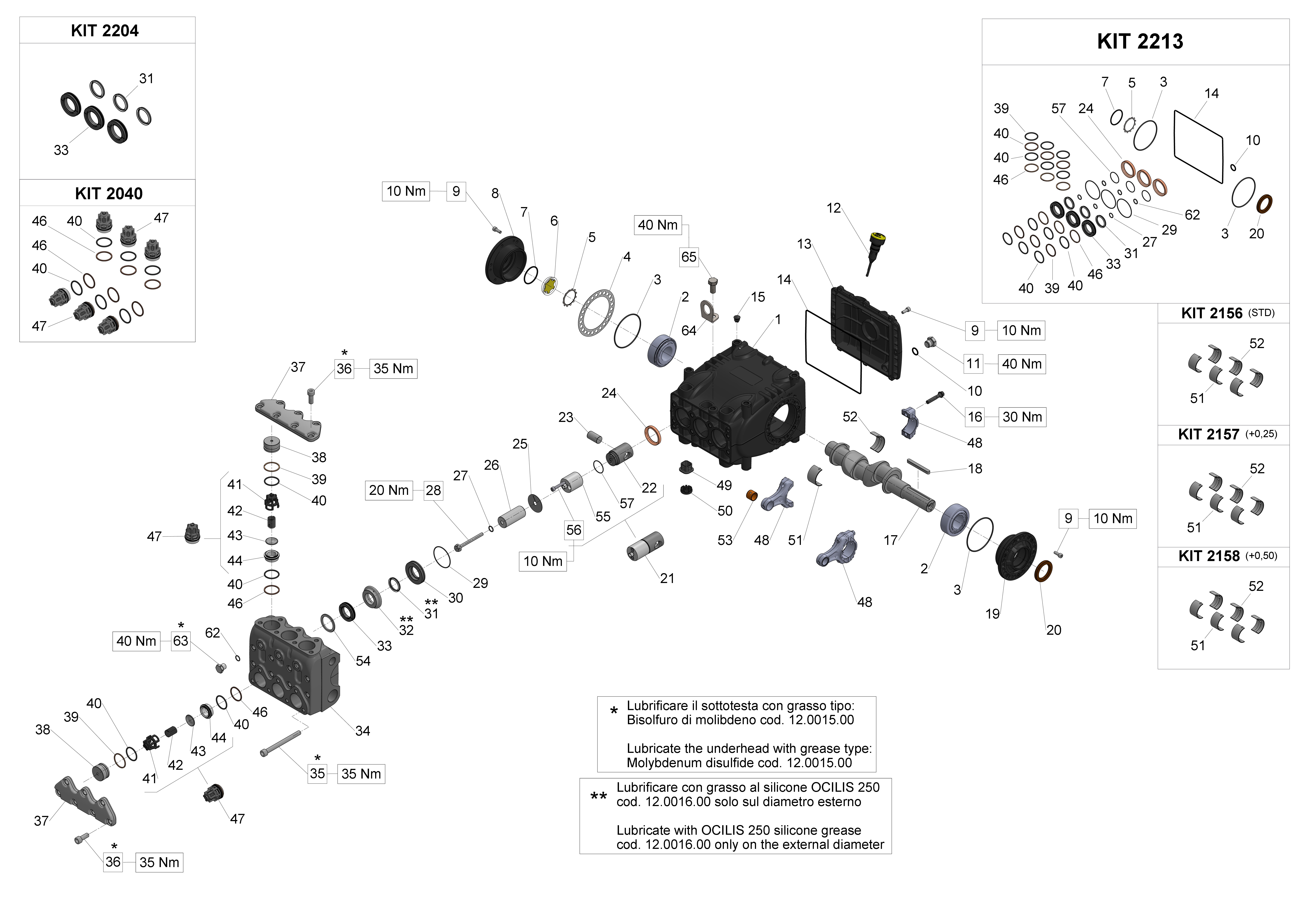 SS7070H — Male shaft (key) - GAS