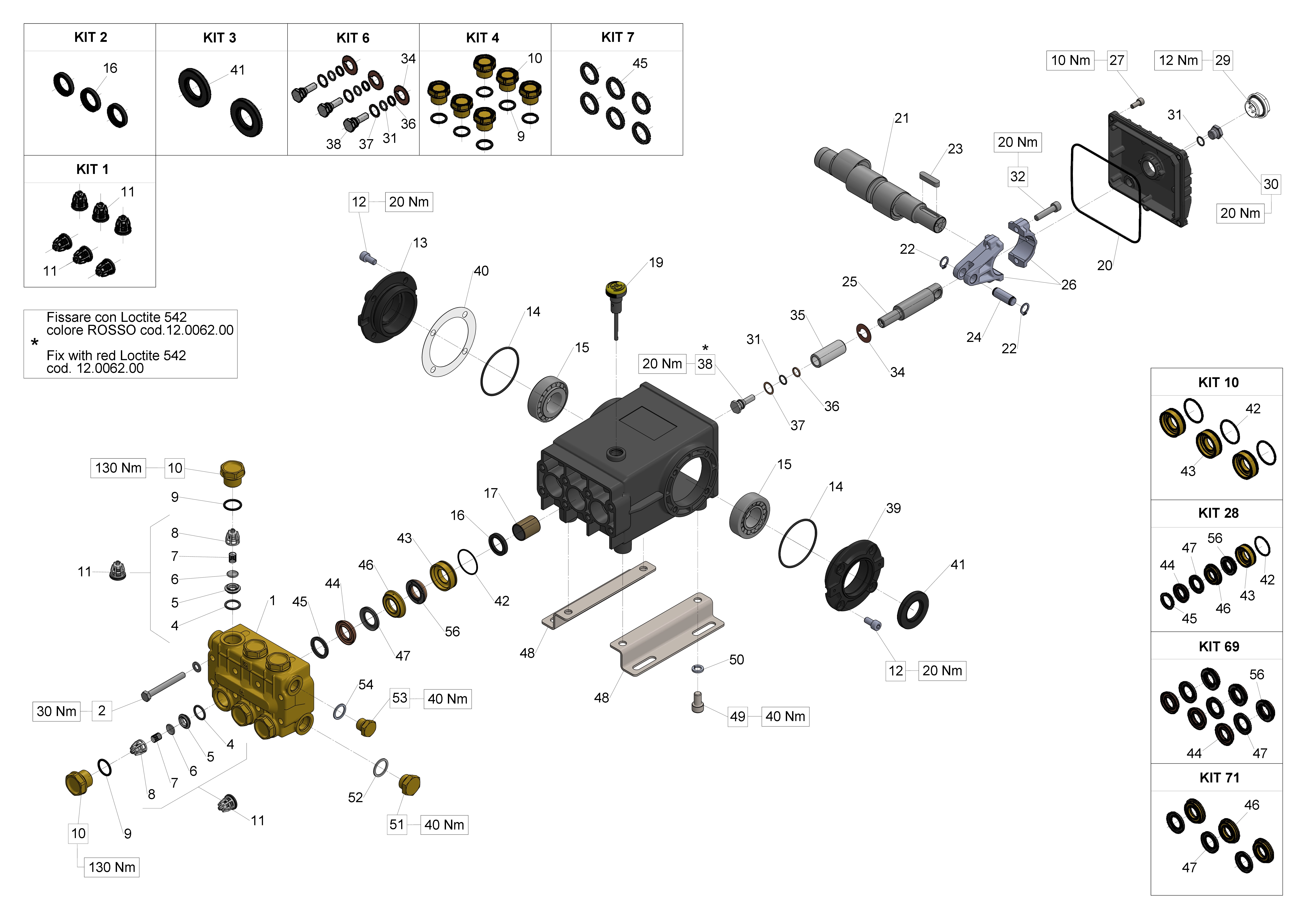 TS821 — Male shaft (key)