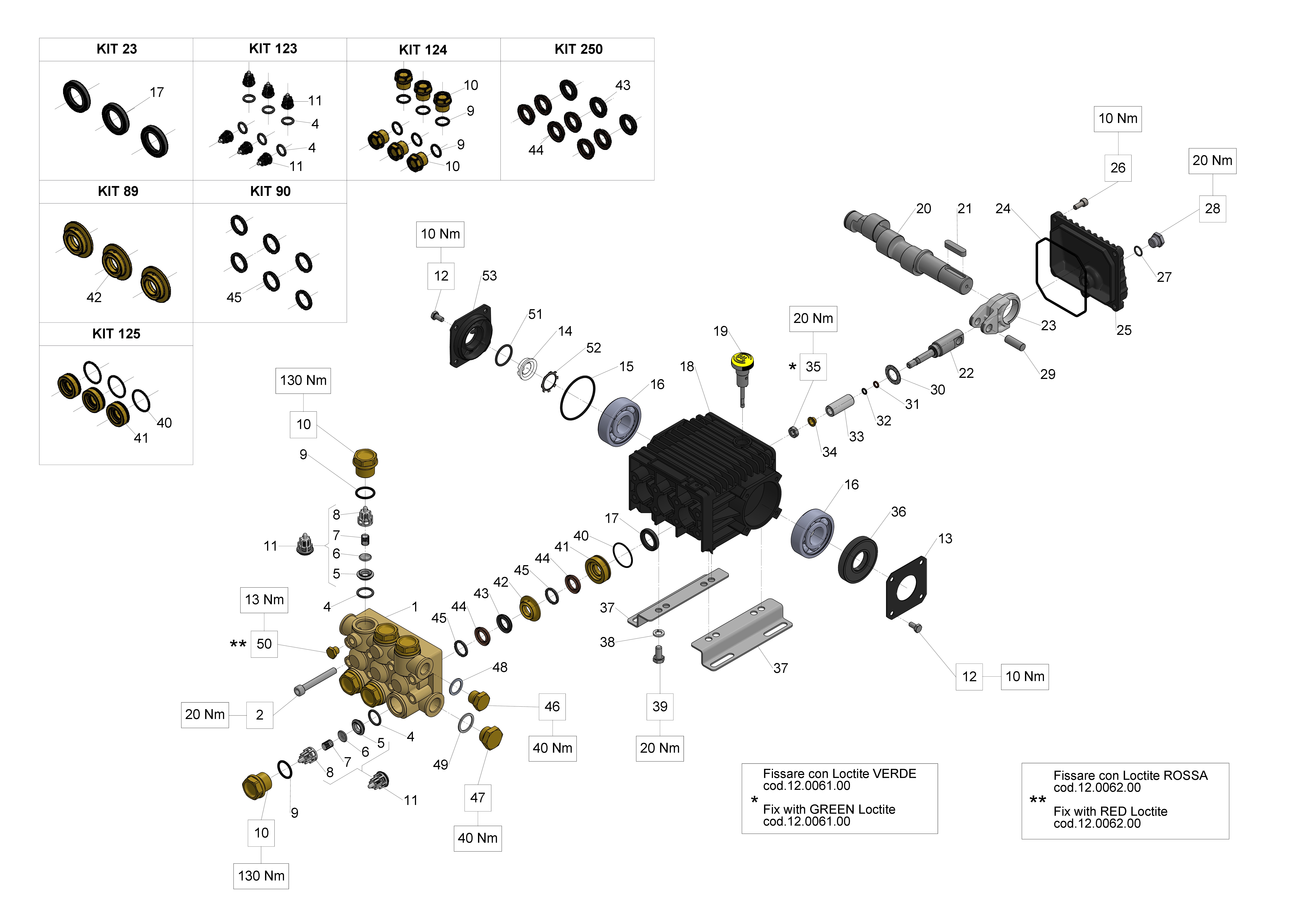 W130 — Male shaft (key)