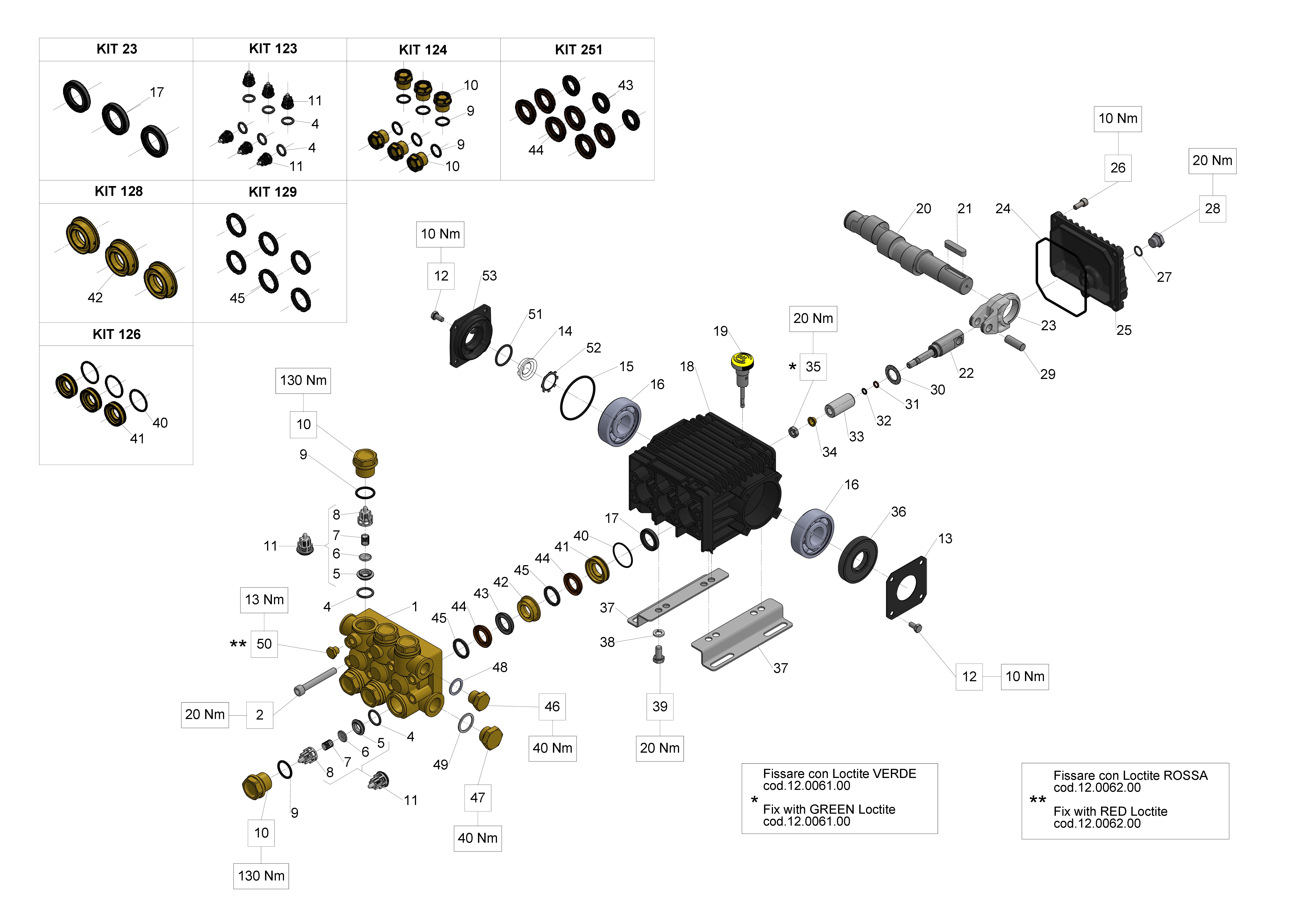 W140 — Male shaft (key)