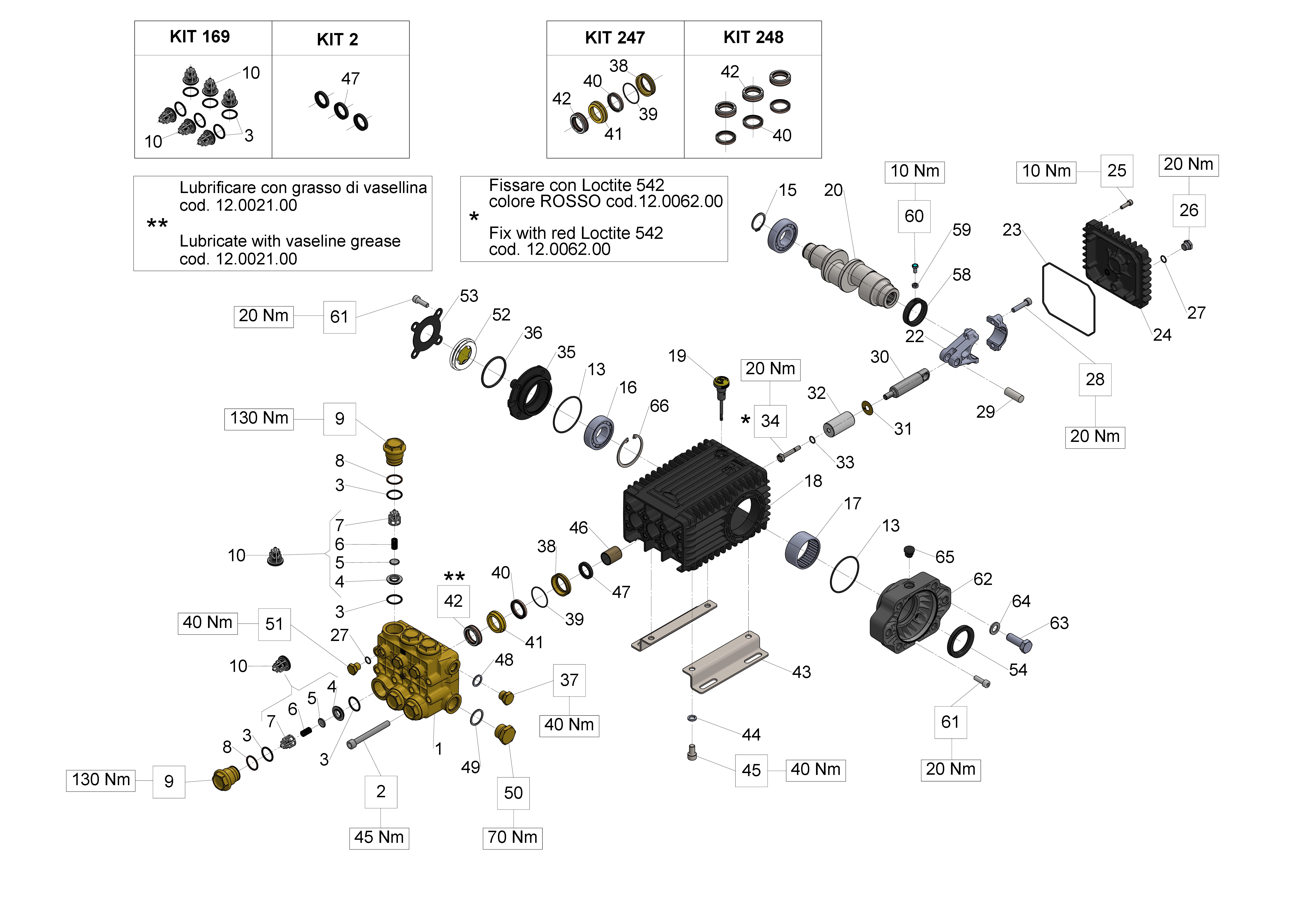 W1555 — Male shaft (spline) - vers. J