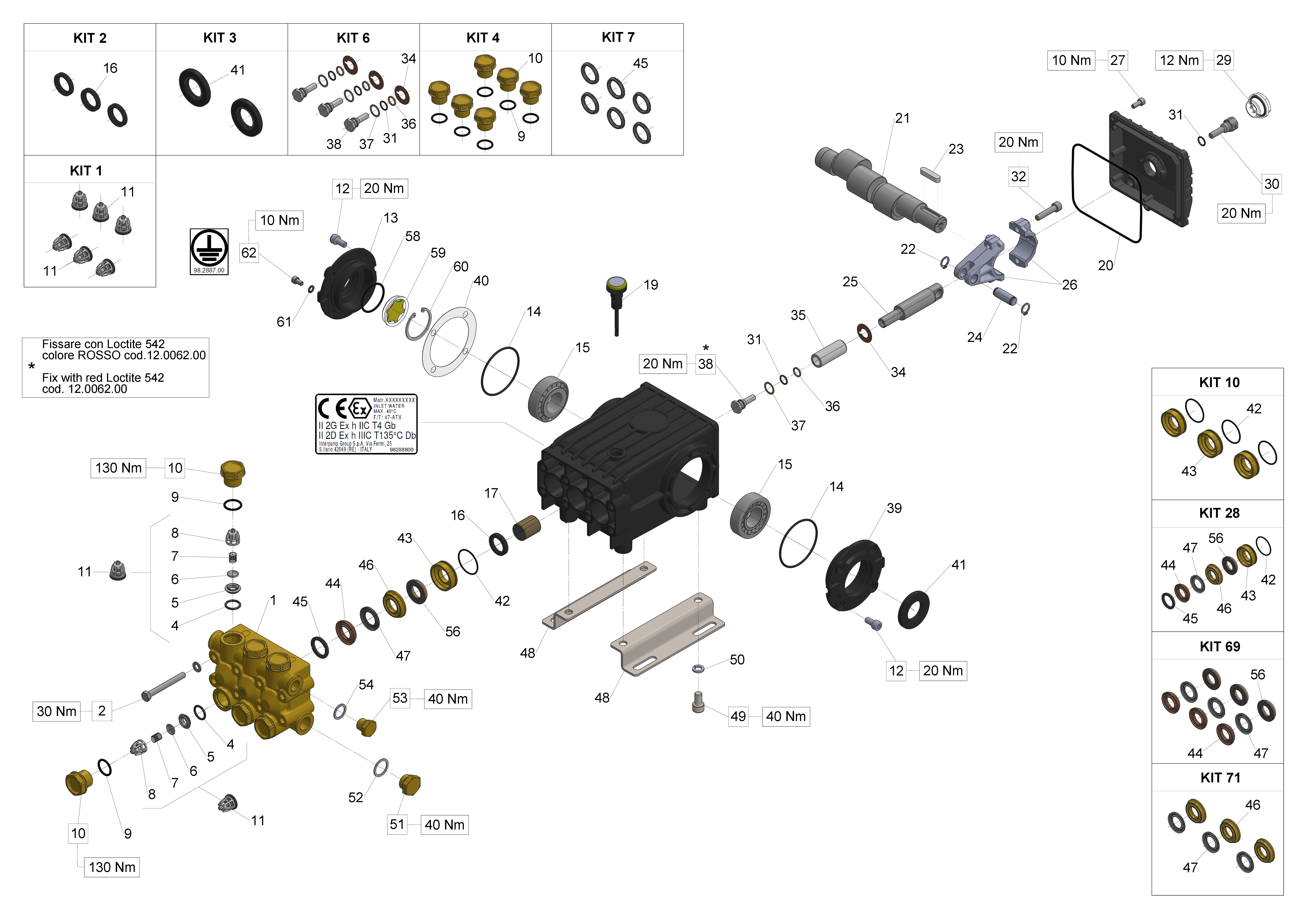 W912 — Male shaft (key)