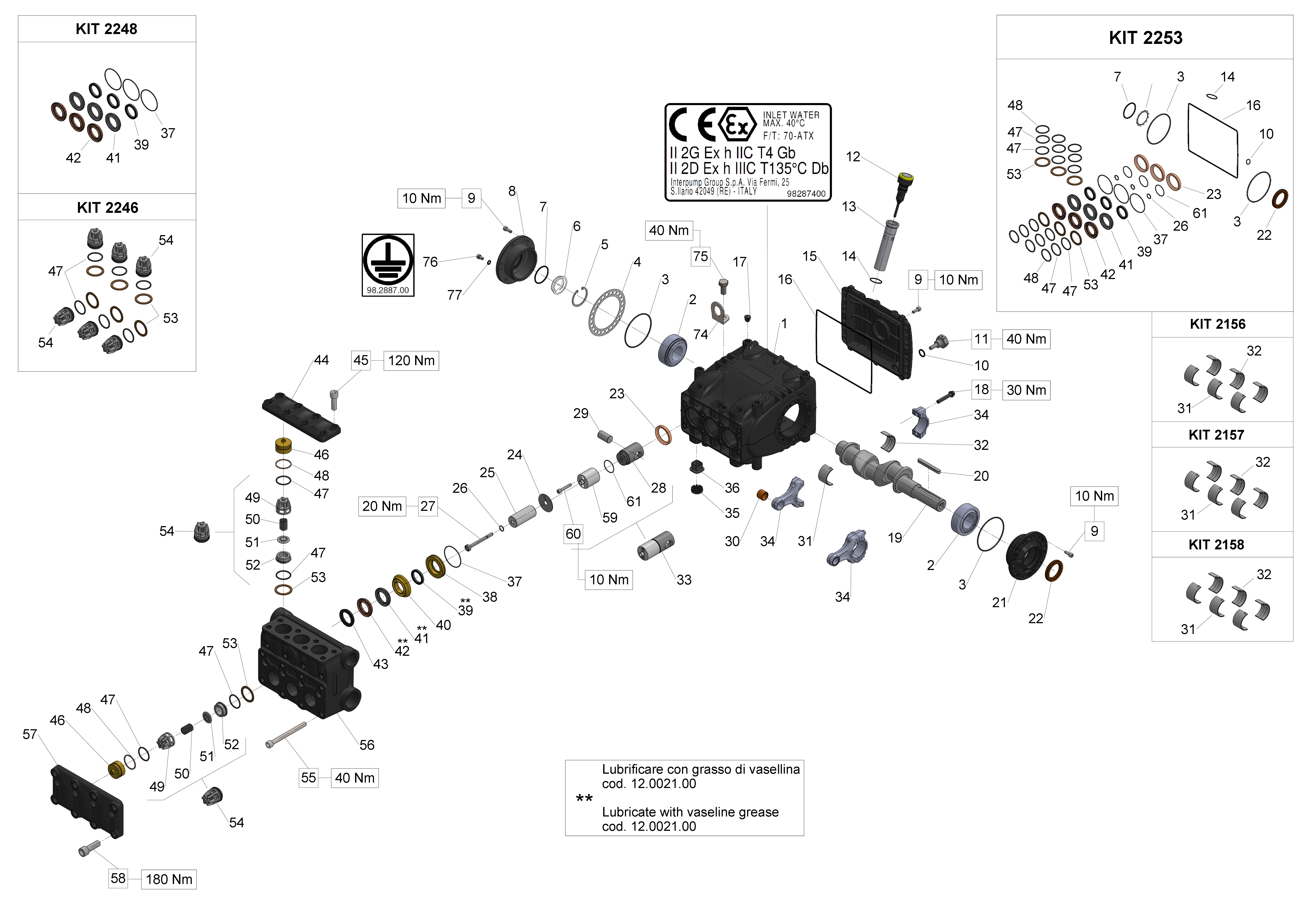 WK6 — Male shaft (key) - GAS