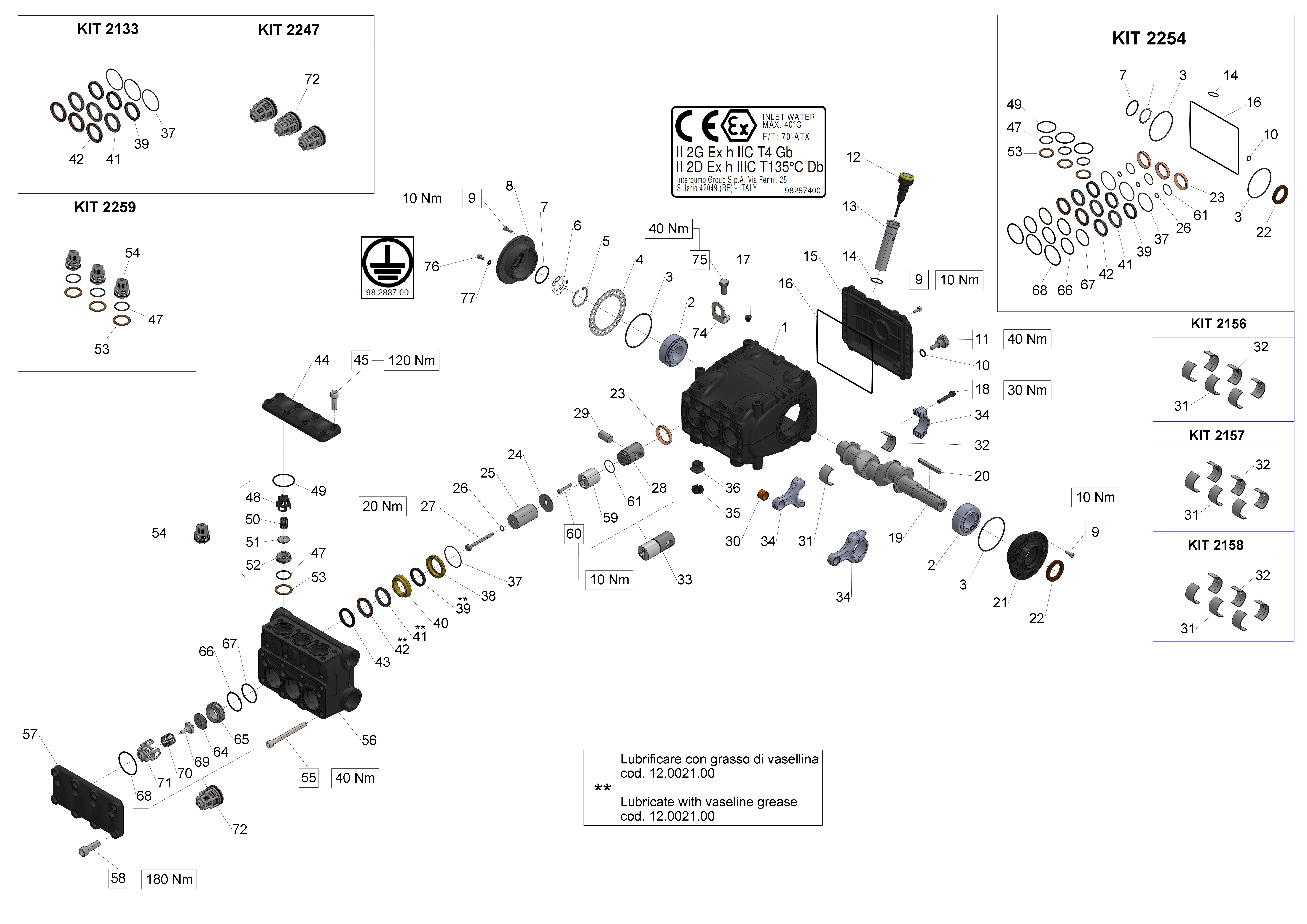 WK8 — Male shaft (key) - GAS